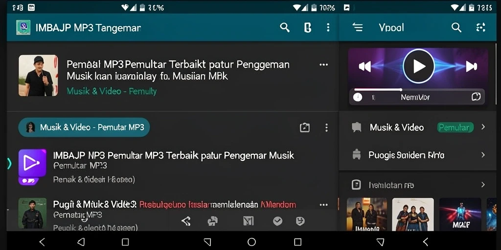 Antarmuka pengguna IMBAJP yang sederhana dan menarik.