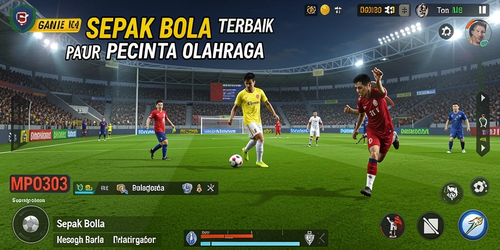 Screenshot MPO303 menampilkan antarmuka permainan sepak bola yang menarik.