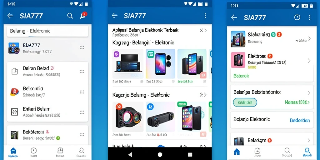 Tampilan antarmuka SIA777 yang modern dan fungsional.
